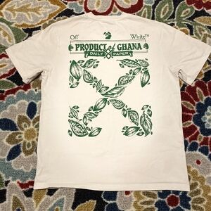 Off-White Product of Ghana Tee - White and Green